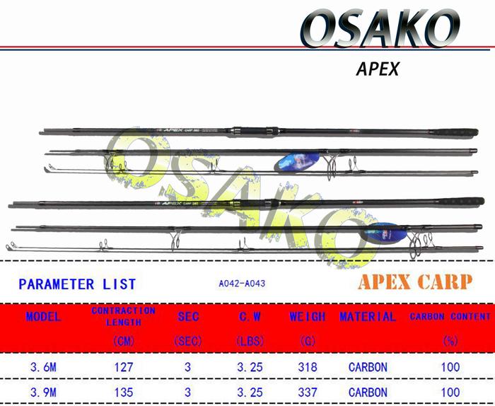 APEX CARP Rods By OSAKO