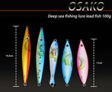 Deep sea fishing lure lead fish 100g